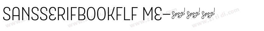 SansSerifBookFLF Me字体转换 SansSerifBookFLF Me字体转换